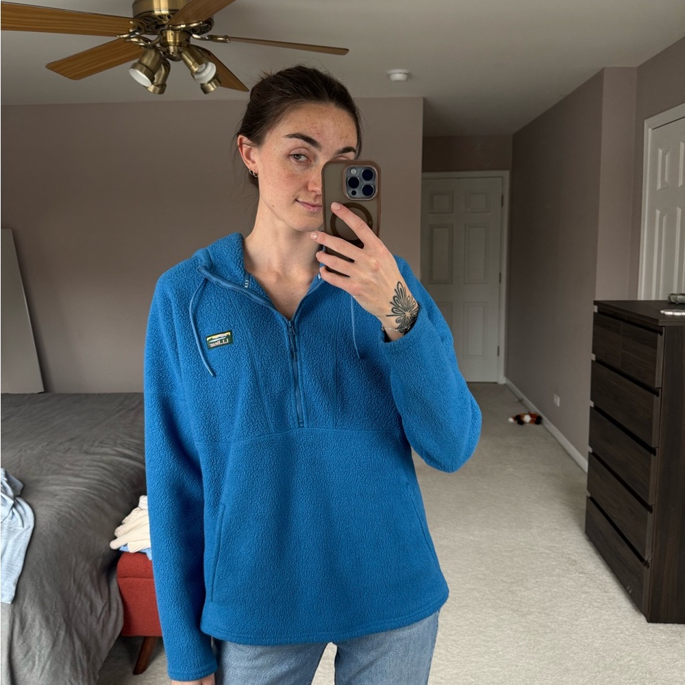 LL Bean pullover fleece